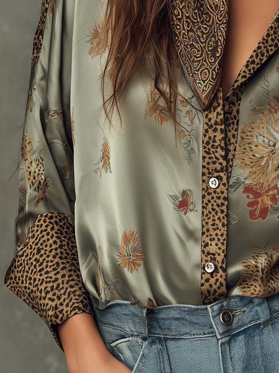 Willa London™ | Bohemian Luxe Satin Shirt