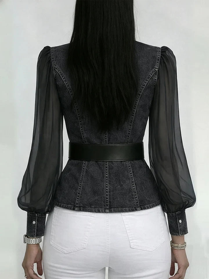 Willa London™ | Elegant Denim Chemisier