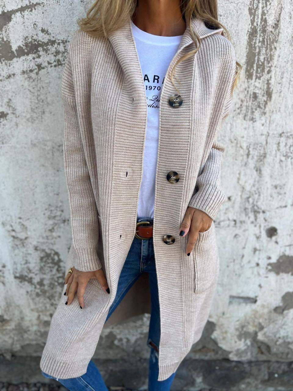 Willa London™ | Elegant Long Knit Cardigan