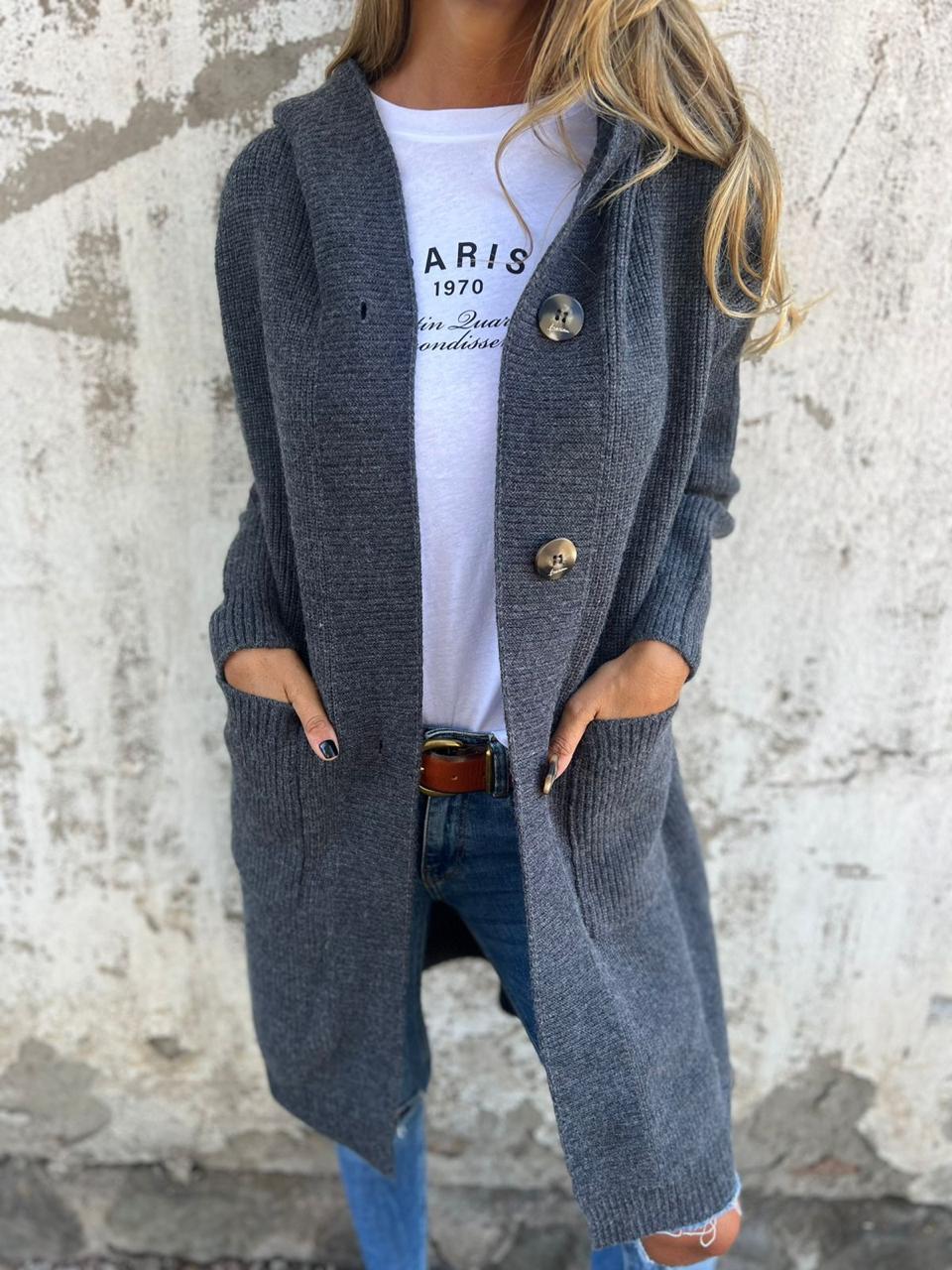 Willa London™ | Elegant Long Knit Cardigan