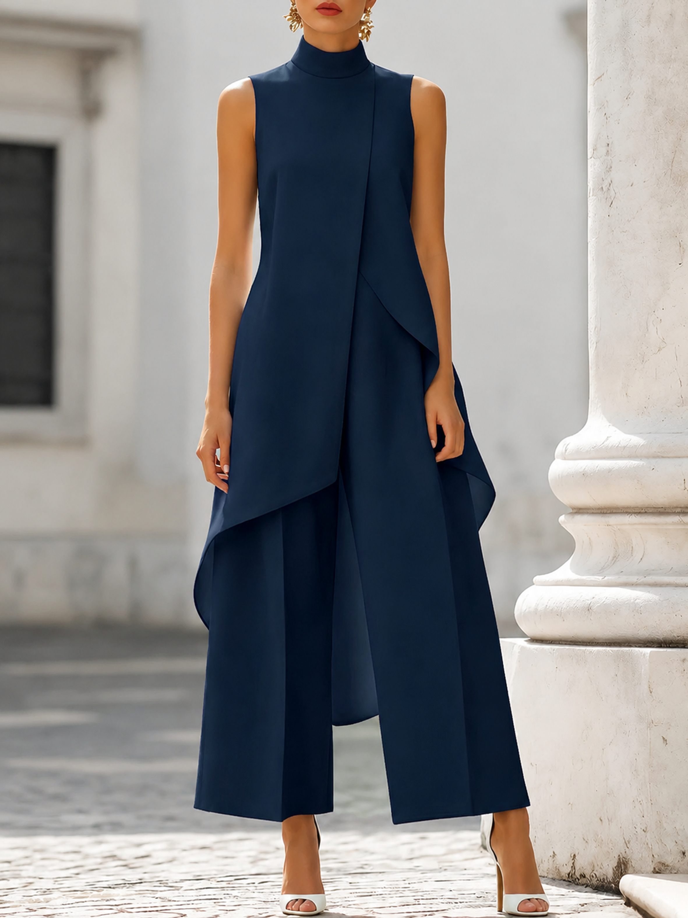 Willa London™ | Asymmetric Elegance Jumpsuit