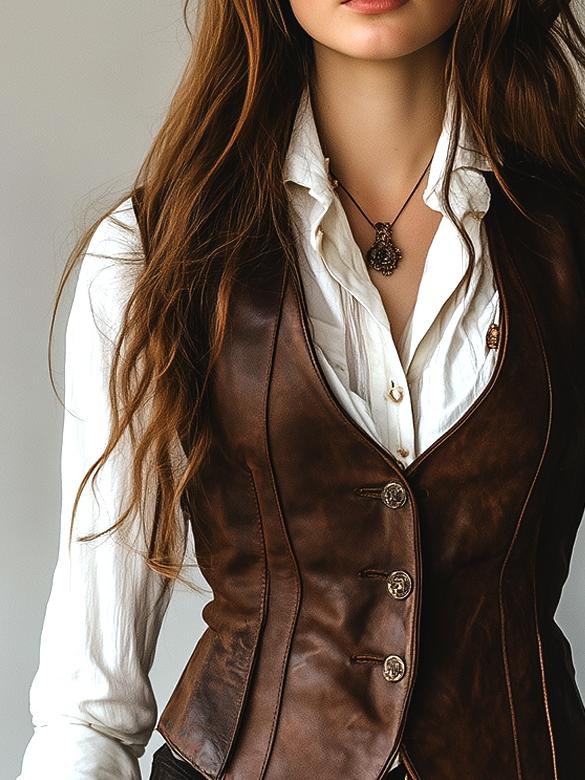 Willa London™ | The Kensington Leather Waistcoat