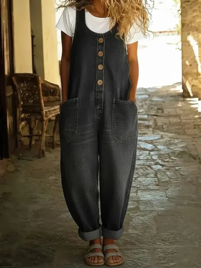 Willa London™ | Vintage Comfort Denim Dungarees