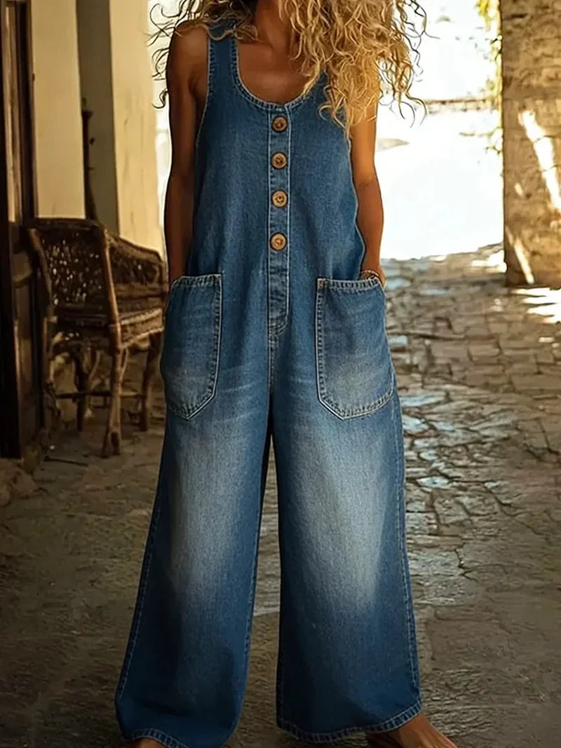 Willa London™ | Vintage Comfort Denim Dungarees