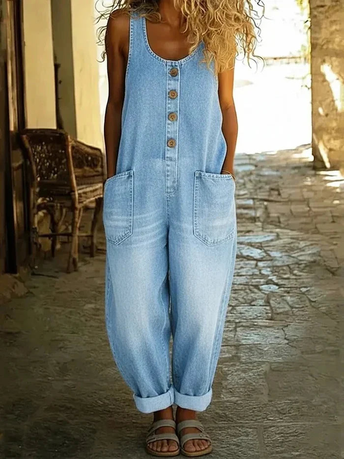 Willa London™ | Vintage Comfort Denim Dungarees