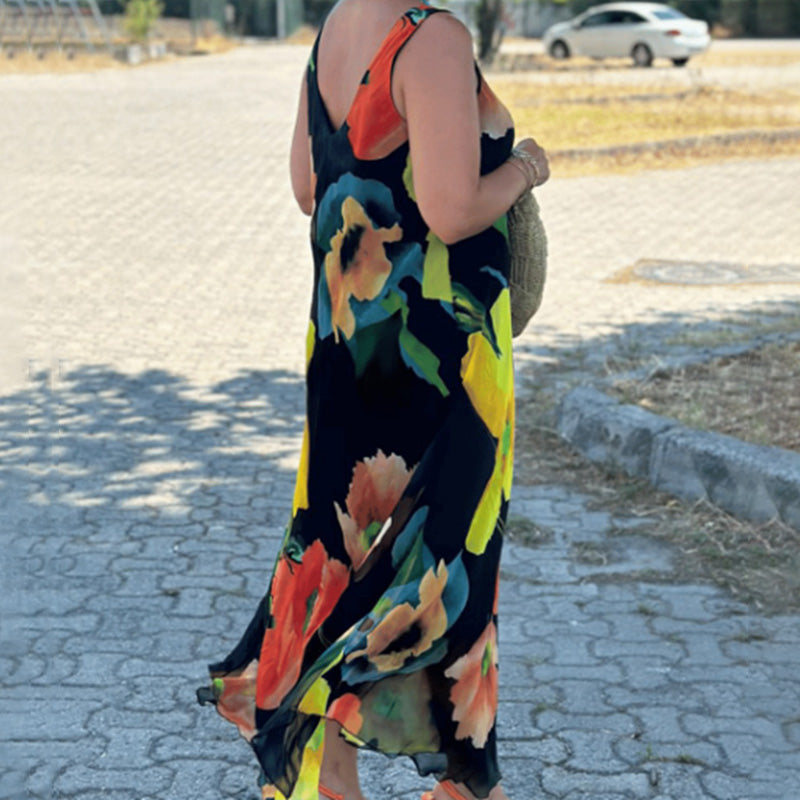 Willa London™ | Floral Elegance Midi Dress