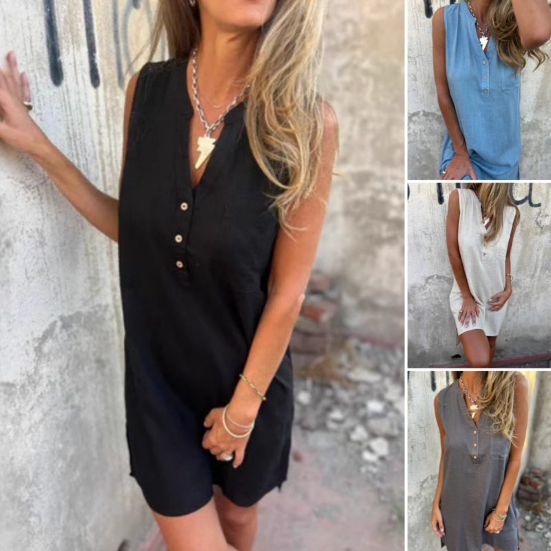 Willa London™ | Serene V-Neck Shift Dress