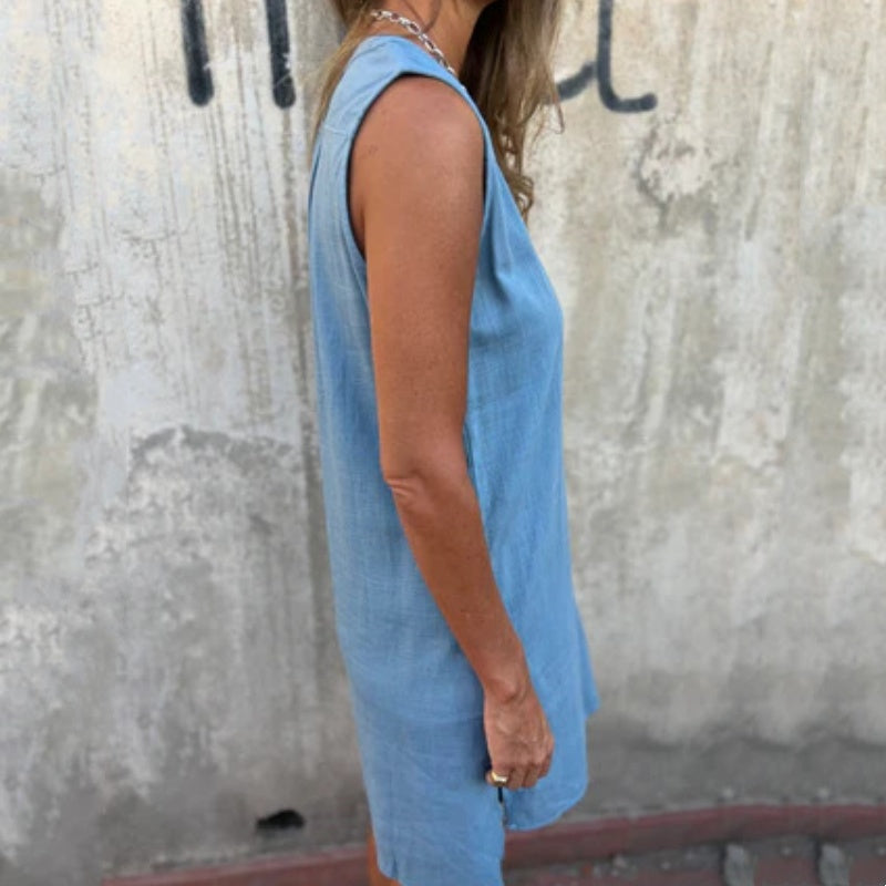 Willa London™ | Serene V-Neck Shift Dress