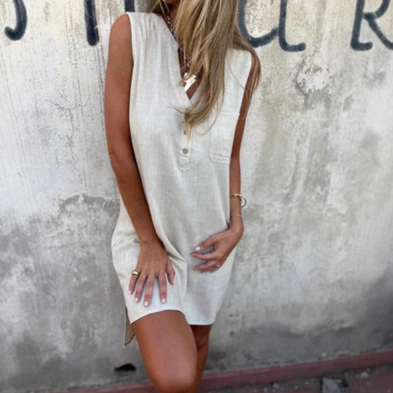 Willa London™ | Serene V-Neck Shift Dress