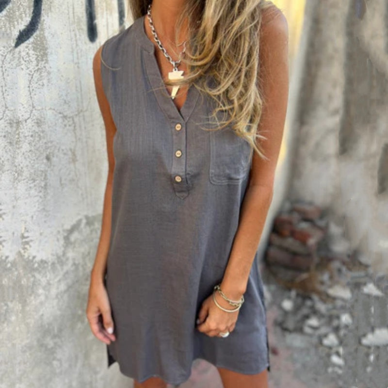 Willa London™ | Serene V-Neck Shift Dress