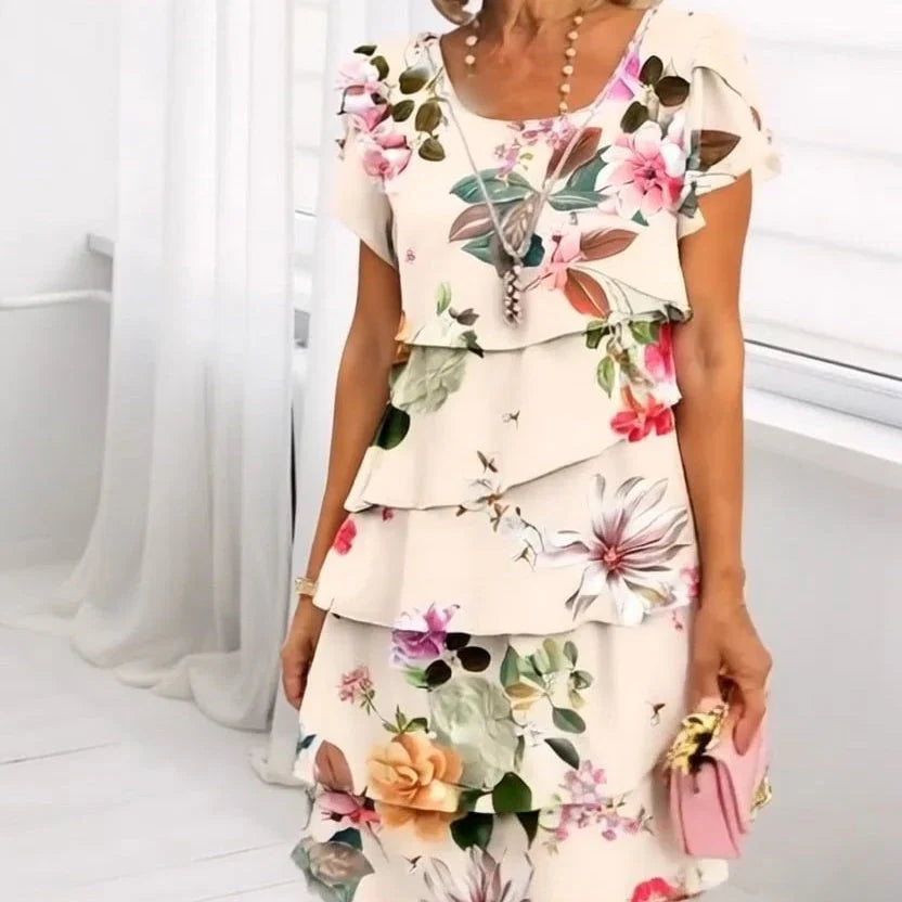 Willa London™ | Floral Cascade Dress