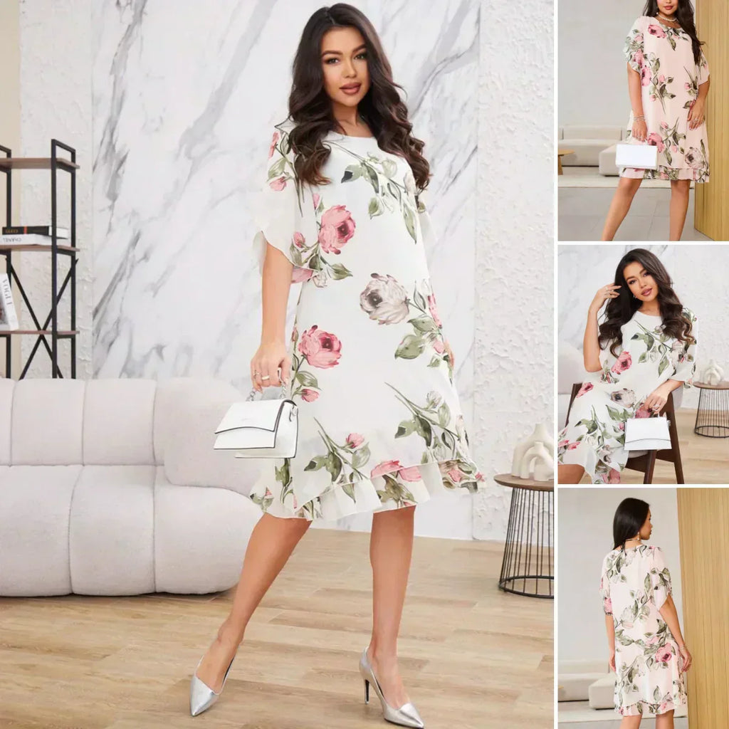 Willa London™ | Petal Whisper Chiffon Dress