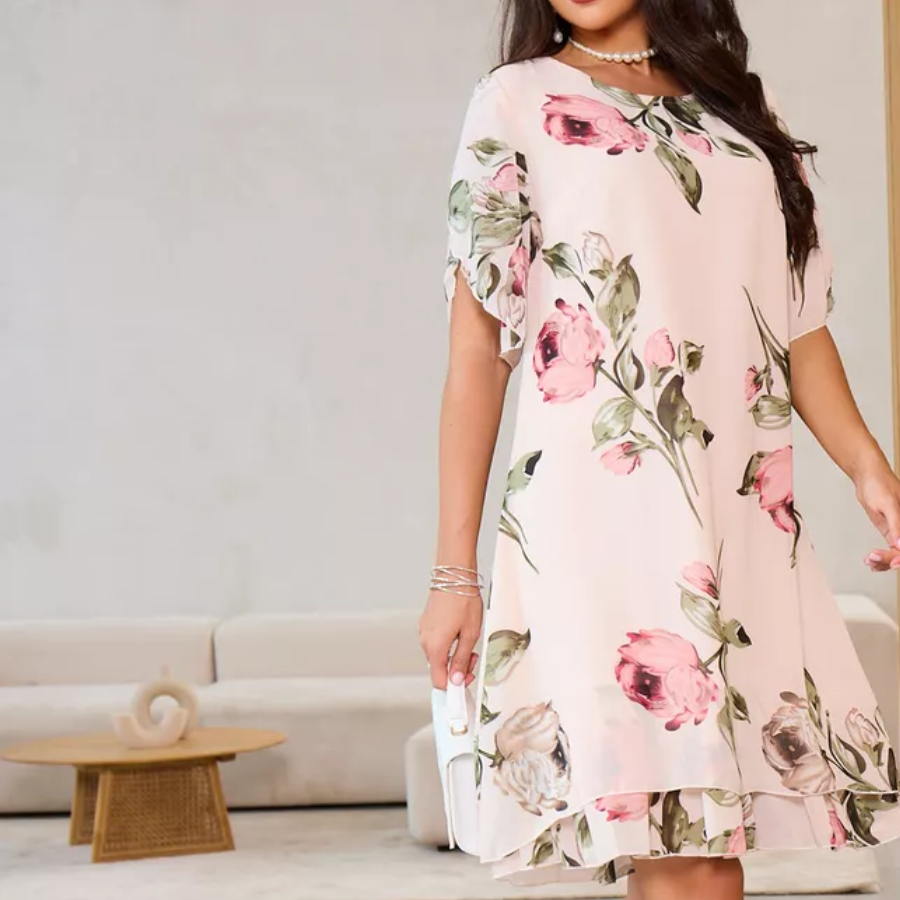 Willa London™ | Petal Whisper Chiffon Dress