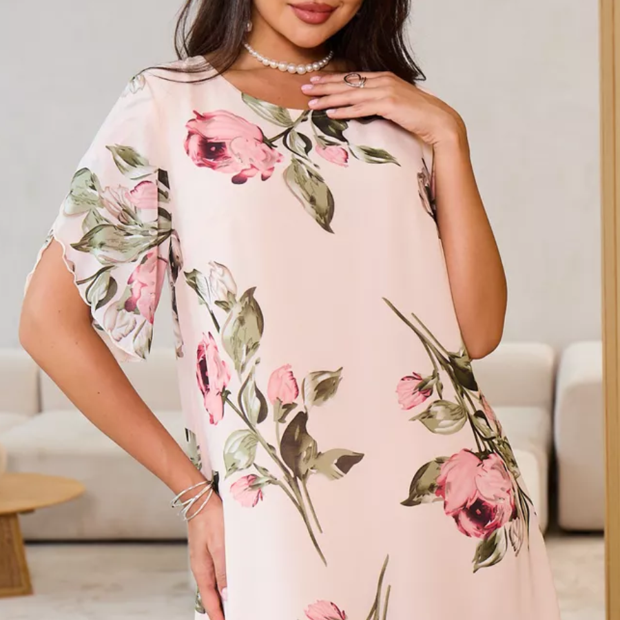 Willa London™ | Petal Whisper Chiffon Dress