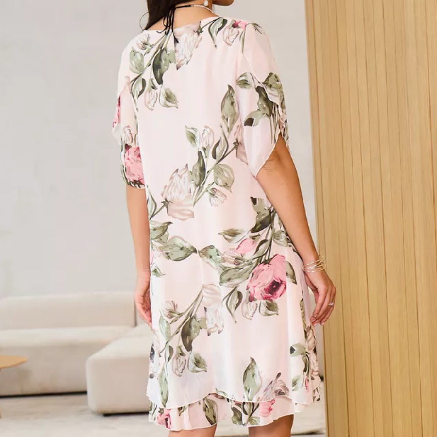 Willa London™ | Petal Whisper Chiffon Dress