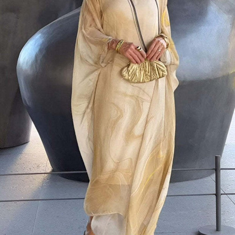 Willa London™ | Marble Chiffon Elegance Dress