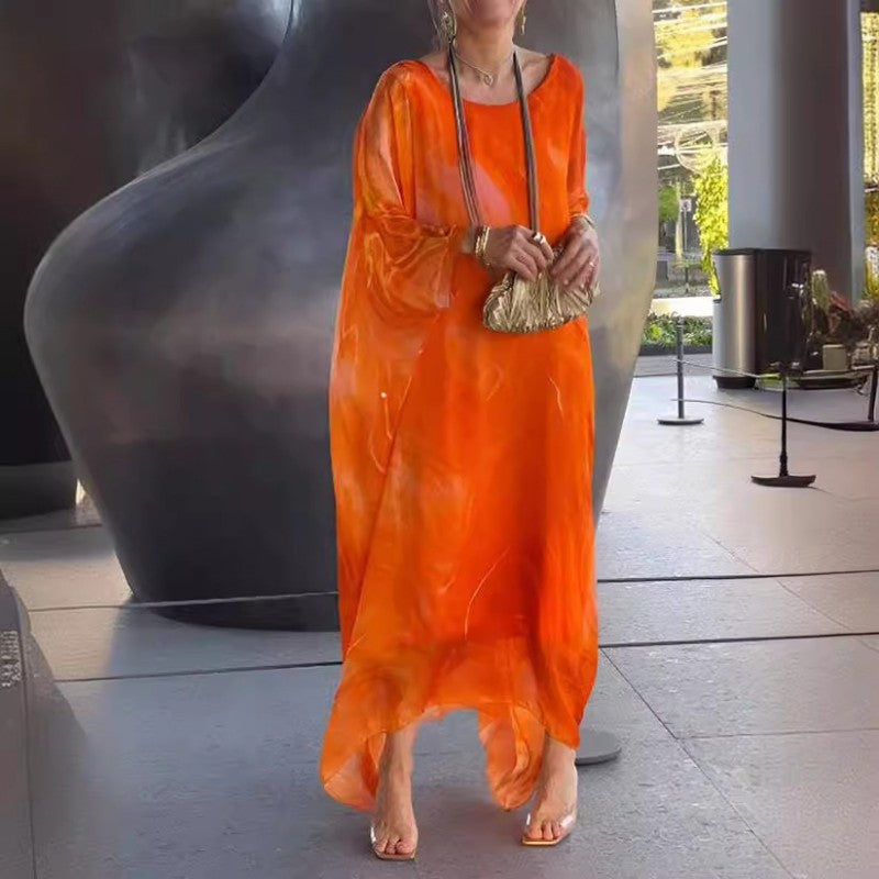 Willa London™ | Marble Chiffon Elegance Dress