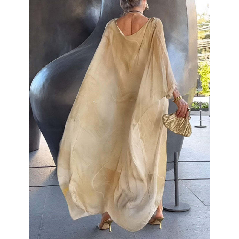 Willa London™ | Marble Chiffon Elegance Dress