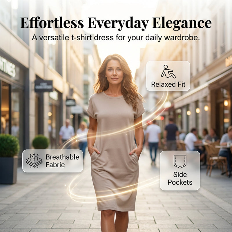 Willa London™ | Serenity Midi T-Shirt Dress