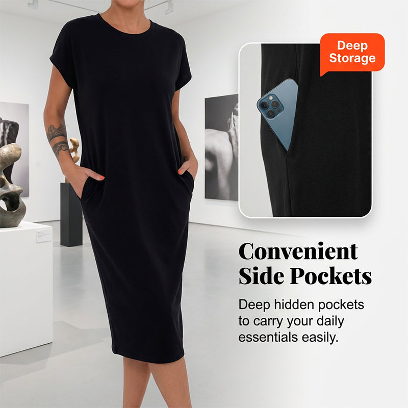 Willa London™ | Serenity Midi T-Shirt Dress