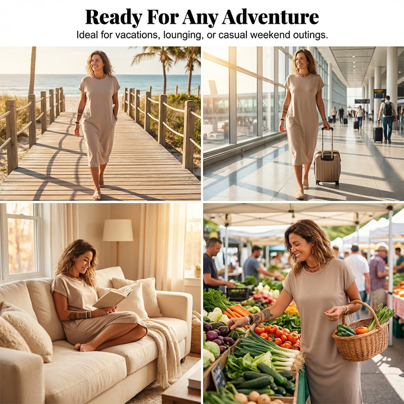 Willa London™ | Serenity Midi T-Shirt Dress