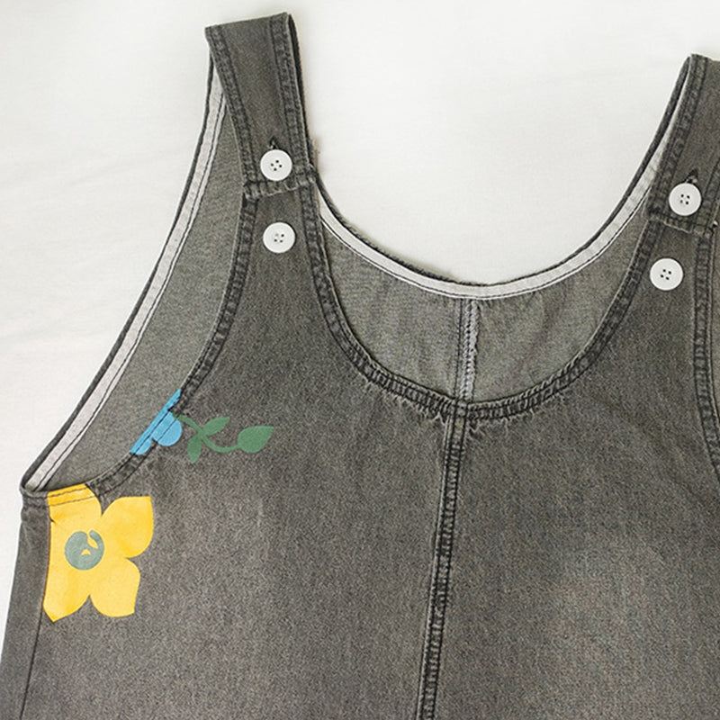 Willa London™ | Bohemian Blossom Denim Jumpsuit