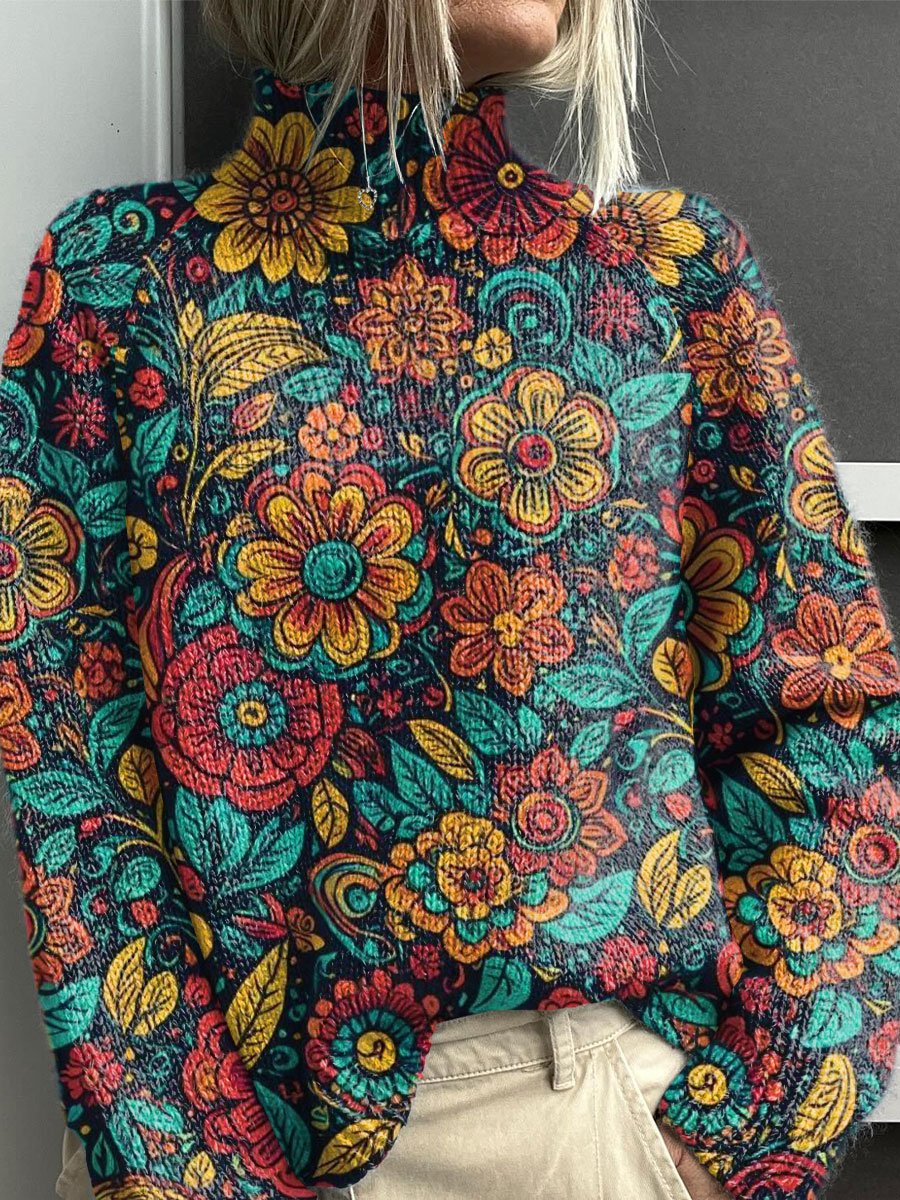 Willa London™ | Vibrant Elegance Roll Neck